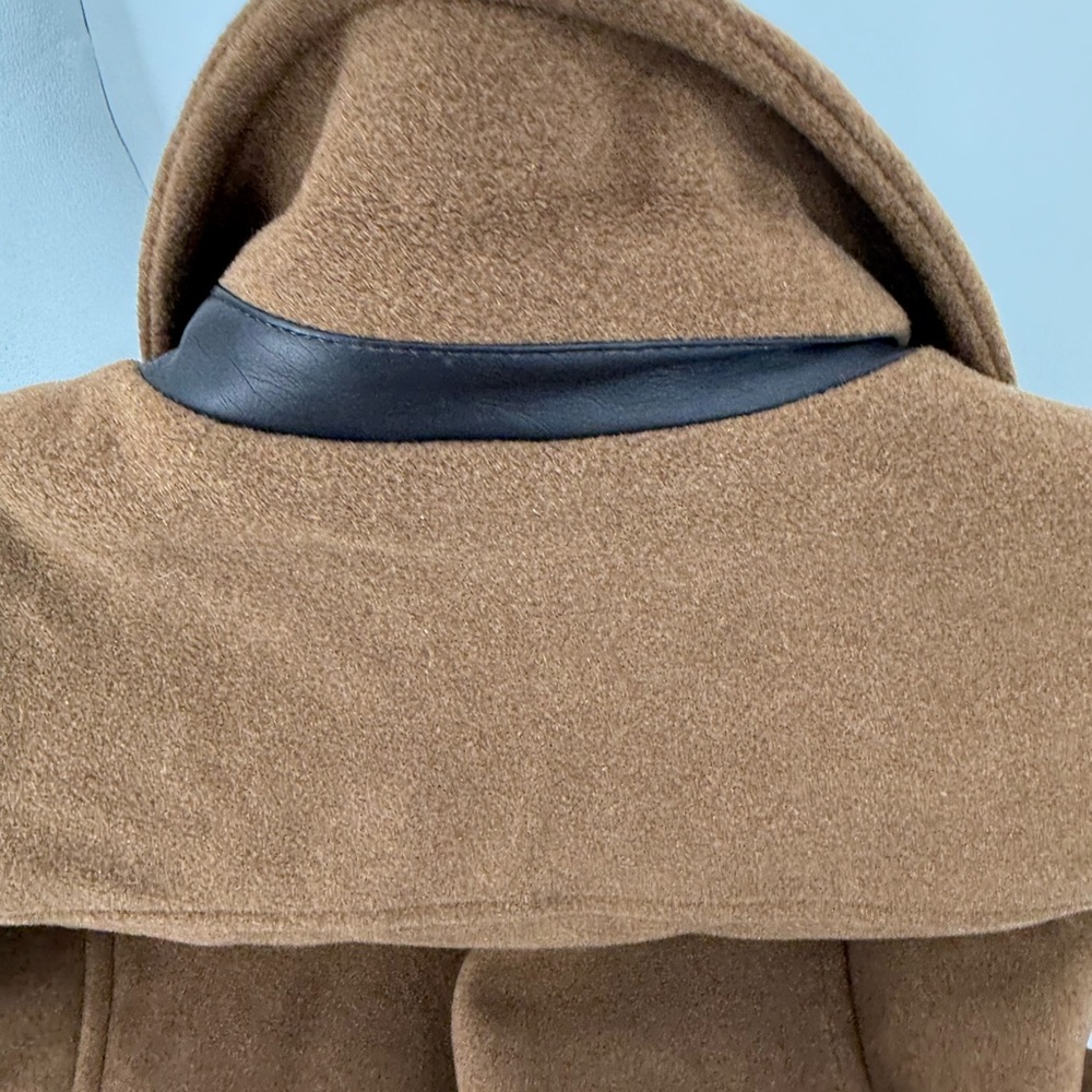 Cole Haan Signature Beige Tan Men’s Pea Coat Size Large - Picture 7 of 13